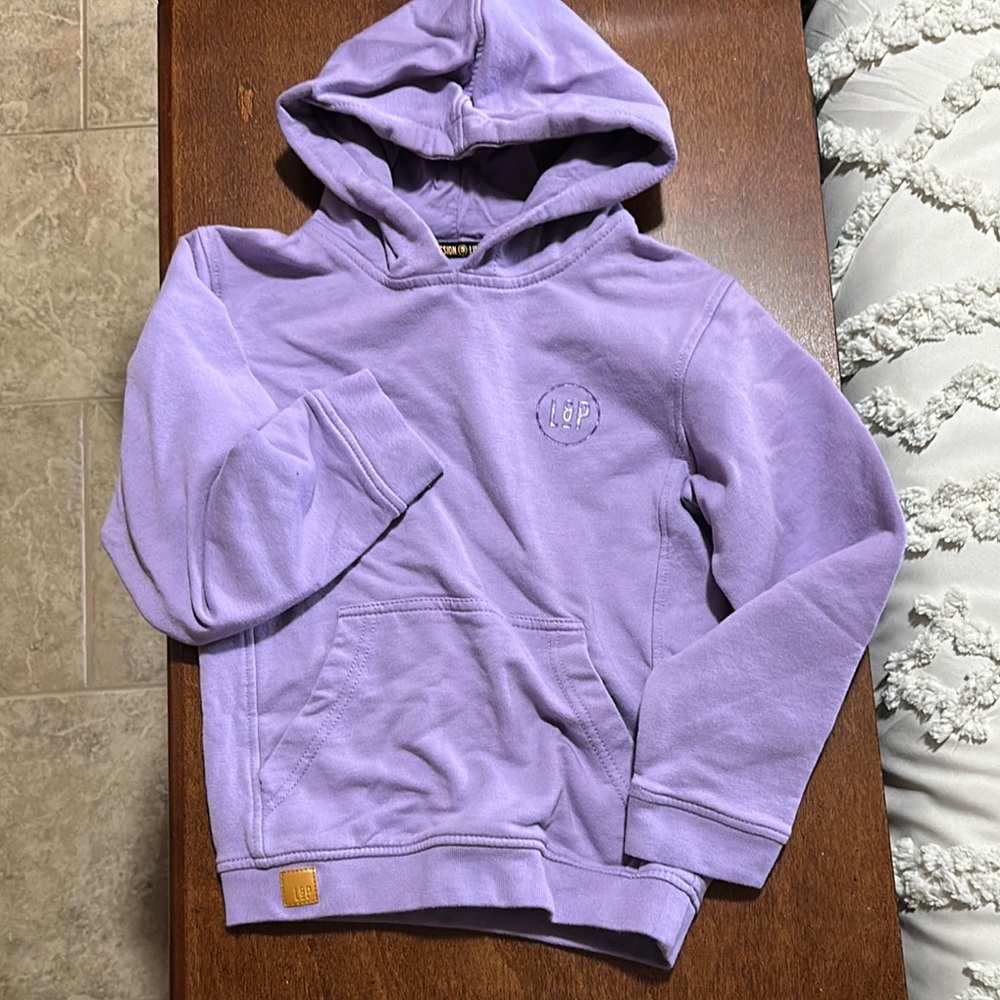 NWOT L&P Apparel Purple Hoodie - 7-8